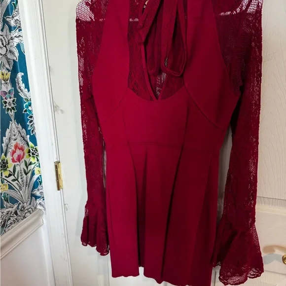 Free People Red It's Now or Never Illusion
Mini Dress Small - Picture 9 of 11